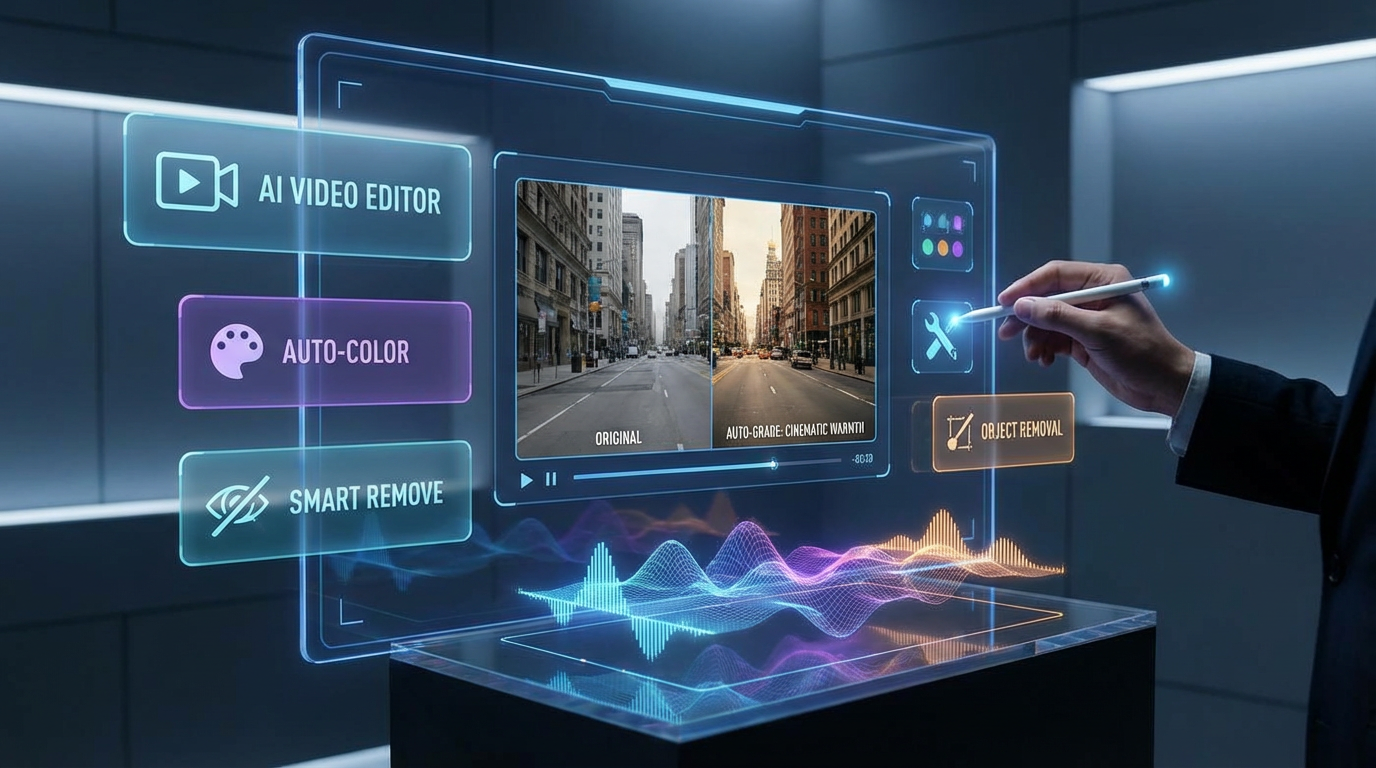 今日看料AI视频剪辑演示